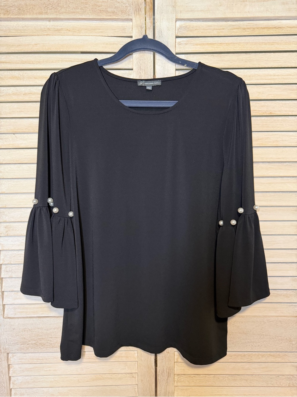Adrianna Papell Pearl Trim Blouse